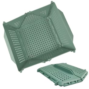 Cesta Frutas Vegetais Verdura Dobravel Escoador Alimentos Porta Objetos Livros Decoraçao Drenagem Sala Quarto Casa
