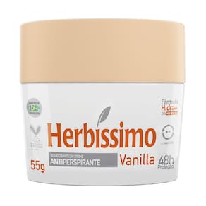 Kit Desodorante Creme Antitranspirante Vanilla Herbissimo 55G - 3 unidades