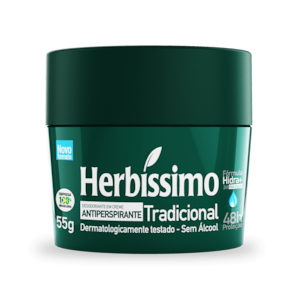 Kit Desodorante Creme Antitranspirante Tradicional, Action e Neutro Herbissimo 55G - 3 unidades