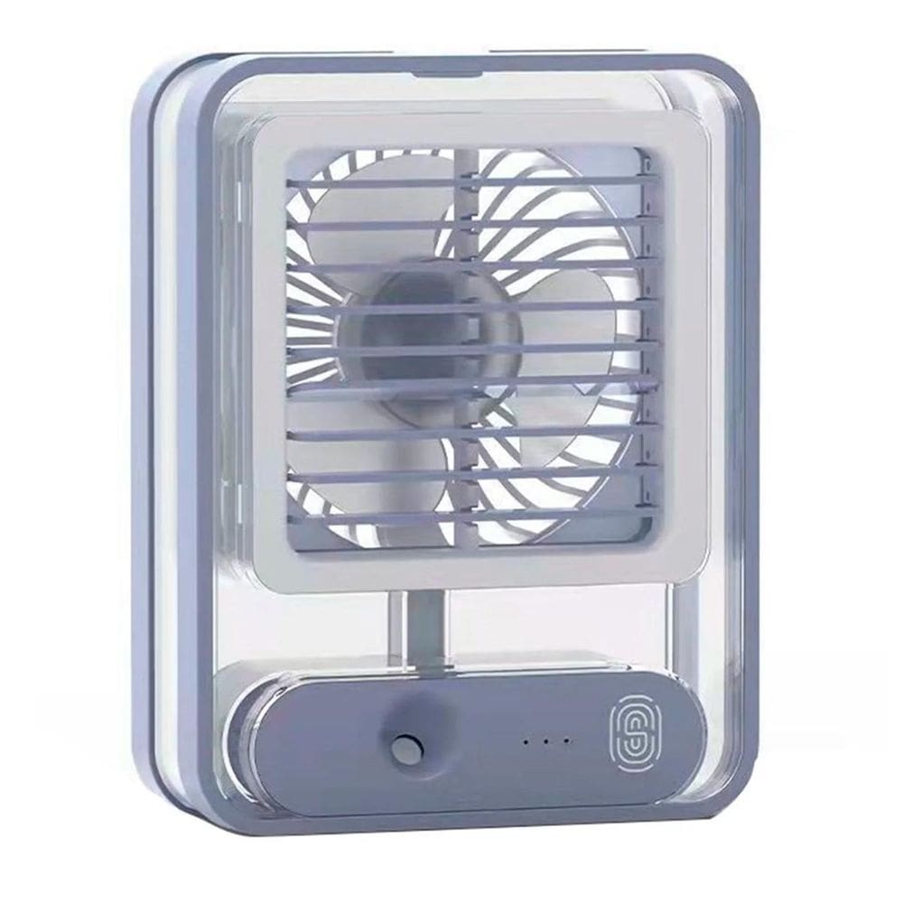 Ventilador portátil umidificador led - 3 velocidades