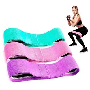 Kit 3 hip mini band faixa extra forte tecido exercícios