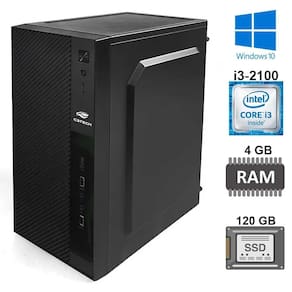 Computador,placa mãe,core i3 2100,ram 4gb ssd 120gb + fonte