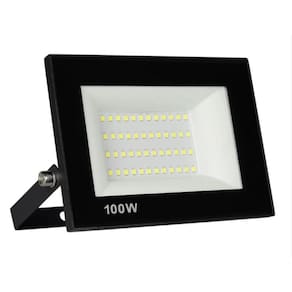 Refletor Holofote Microled Slim 100W Branco Frio