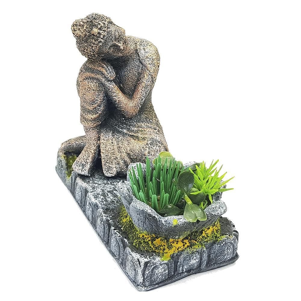 Buda sentado para aquário de 12cm - resina