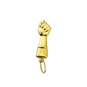 Pingente figa em ouro 18k - amuleto de sorte e proteção