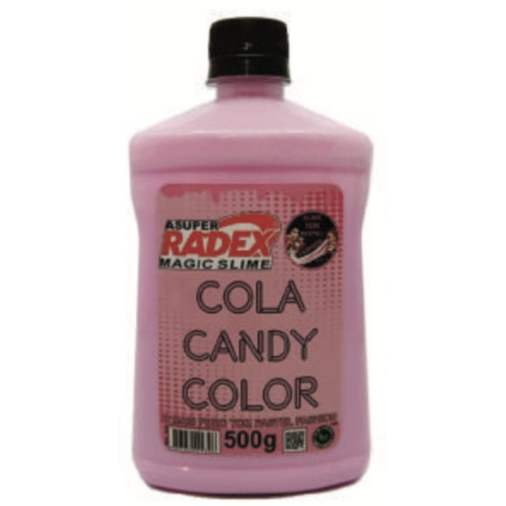 Cola Candy Color Magic Slime Rosa Pastel Líq Radex 500 Ml