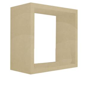 Nicho Decorativo 55x55x15 Cm Natural Em Mdf