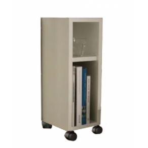 Mesa De Cabeceira Nicho Em Mdf Branco Com Rodizio