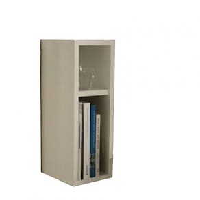 Mesa de Cabeceira Nicho Suspenso Branco Em Mdf