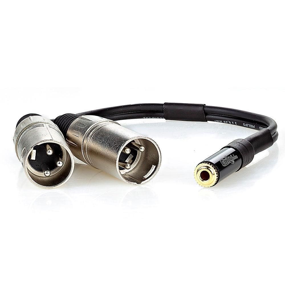 Cabo p2 femea para 2 xlr macho - 8 mt
