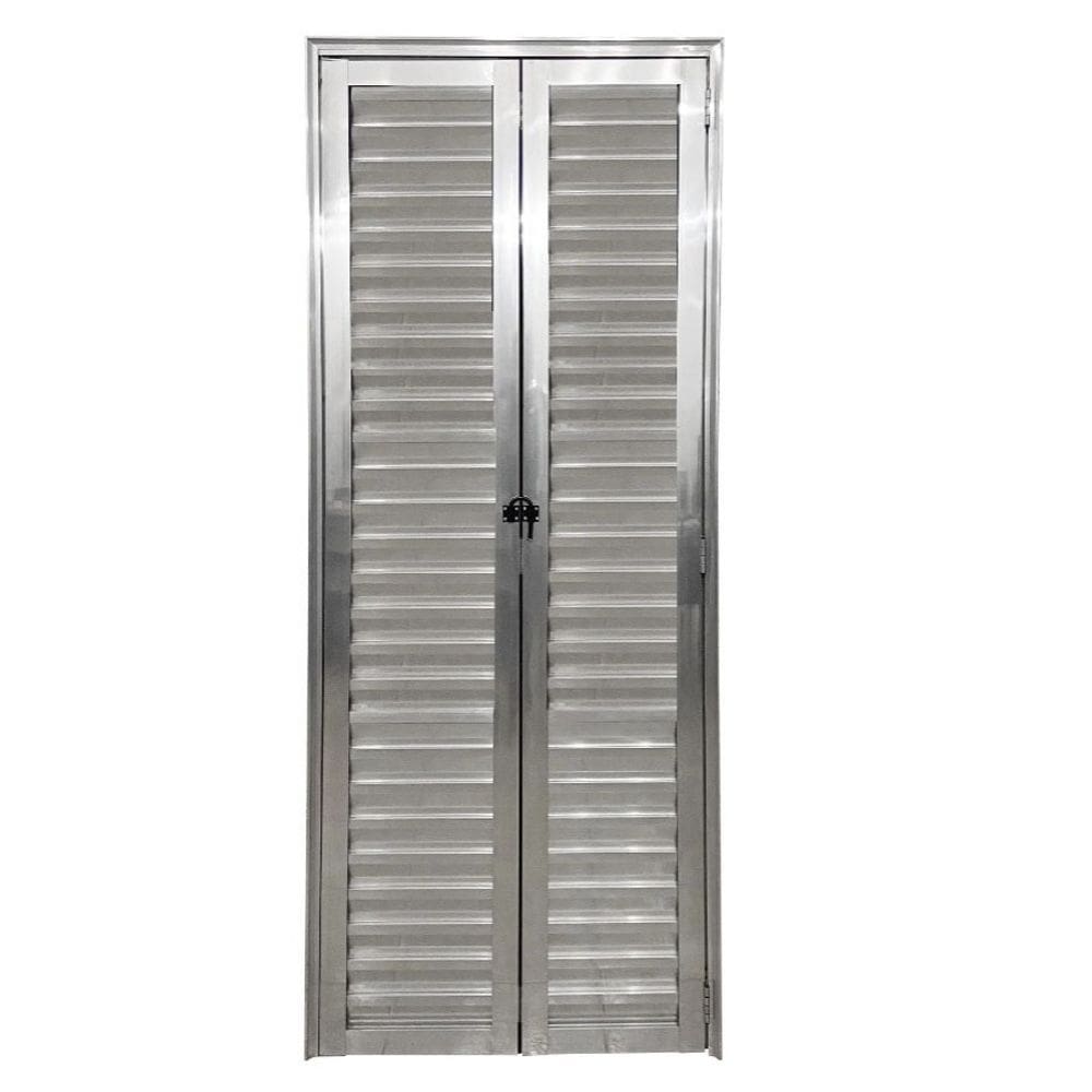 Porta Camarão 2,10x60 lado ESQUERDO no alumínio brilhante
