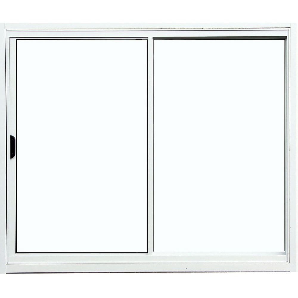 Janela 2 folhas 1,00x1,00 sem grade no alumínio branco