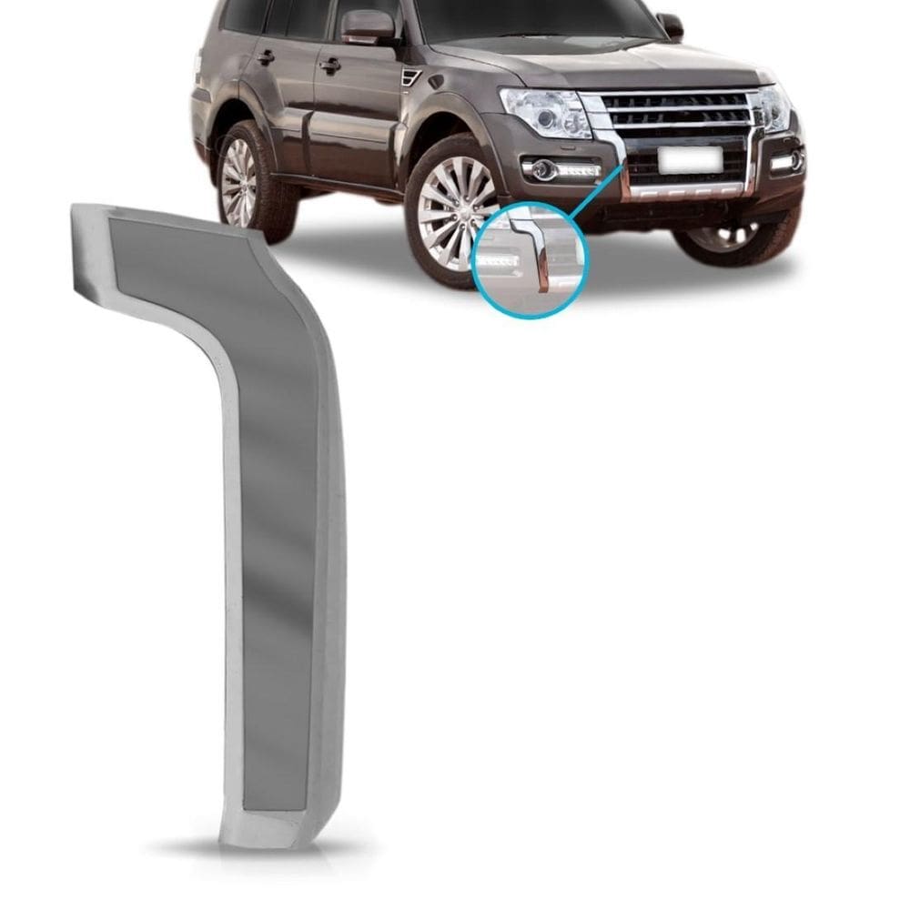 Moldura parachoque dianteiro pajero full 15 a 17 18 cromado.