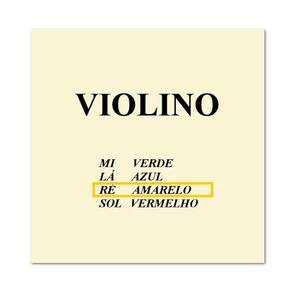 Corda avulsa m calixto violino 4/4 ré tradicional nylon