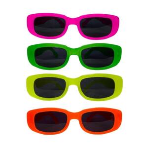 50 unidades óculos retro de cores neon festa