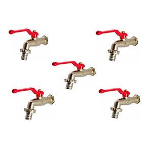 Kit 10torneiras de jardim com bico uso geral 1/2x3/4