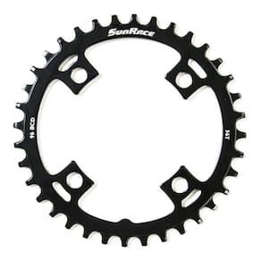 Coroa sunrace narrow wide single bcd 96mm 36d bike mtb aço
