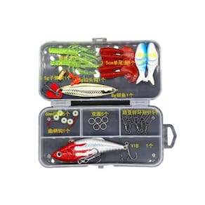 Kit 30 iscas camarão artificiais robalo tucunaré corvina
