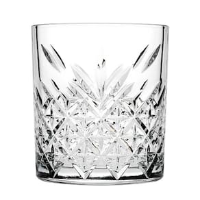 Jogo de 4 copos baixo whisky timeless em vidro 345ml a9,3cm
