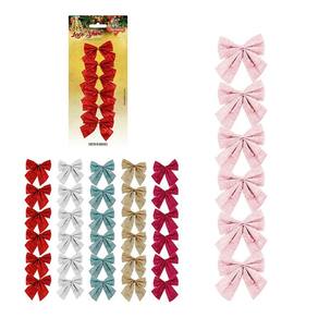 Laço shine com glitters 6un cores decoração natal - zein
