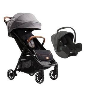 Carrinho parcel preto carbon e bebê conforto i-snug - joie