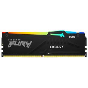 Memória kingston fury beast 8gb 5200mhz ddr5 rgb cl40 preto