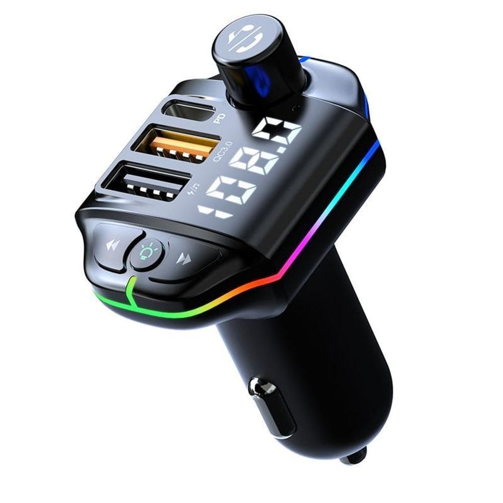 Transmissor fm veicular usb qc3.0 pd20w