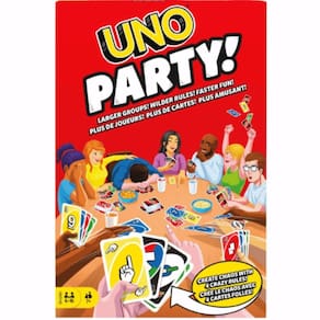 Jogo Uno Party Cartas Especiais 224 Cartas 7+ Mattel