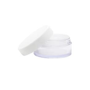 Kit 05 Potes Vazio Para Po Facial Com Peneira E Tampa 5Und.