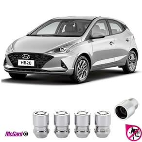 Kit porca trava antifurto roda hyundai hb20 2012 a 2023