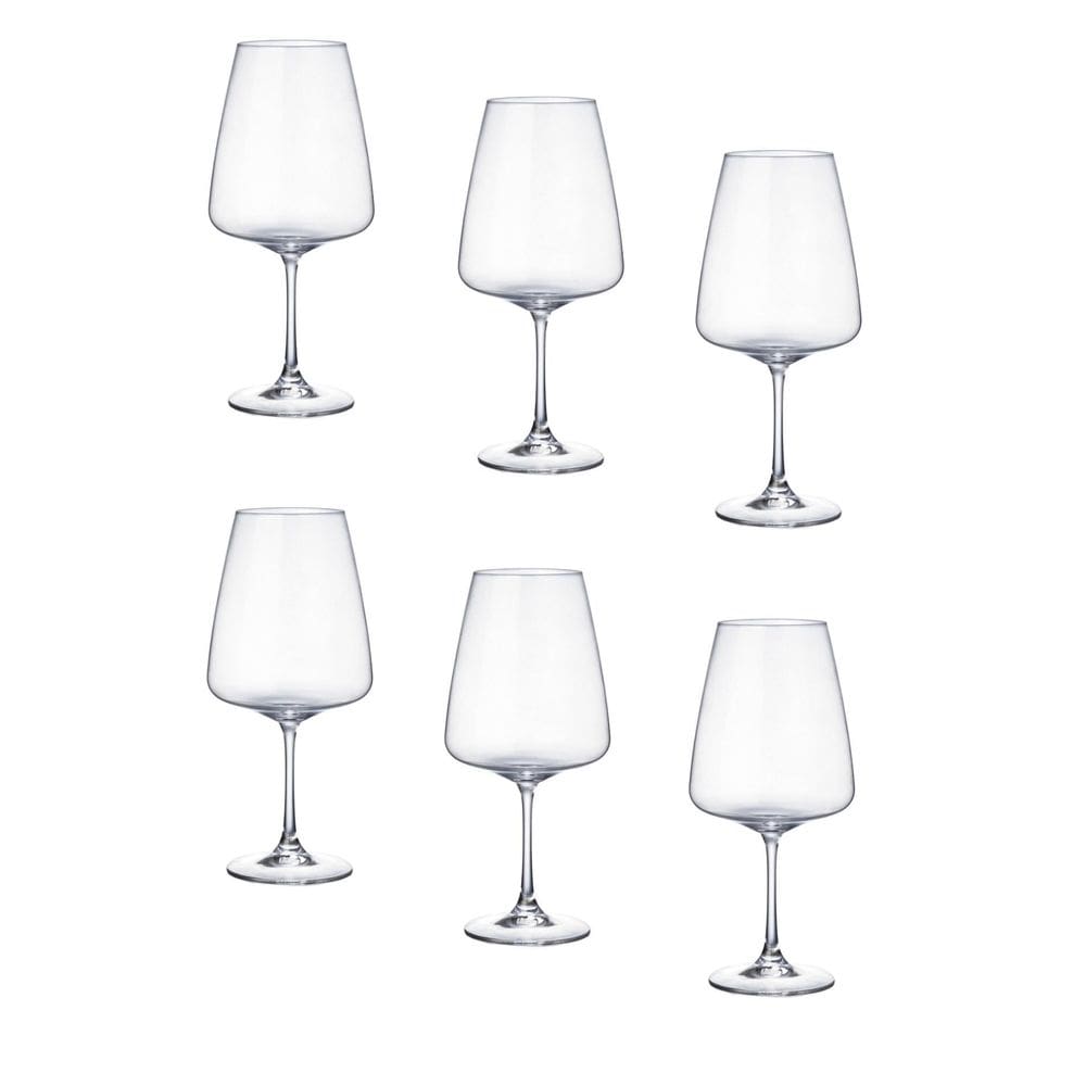 Taça para vinho de cristal corvus 750ml 6 peças bohemia