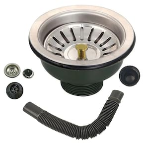 Ralo Valvula Dreno de Pia 10x10 Sifao Filtro Cesto Tubo de Escoamento Cozinha Lavabo Lavanderia