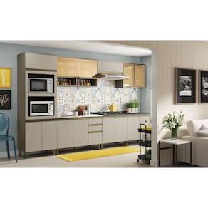Cozinha Modulada Conect com 7 Peças Duna/Cristal - Henn