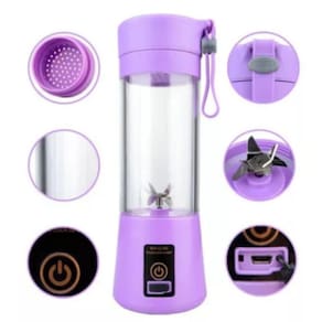Mini liquidificador portátil recarregável mixer usb academia