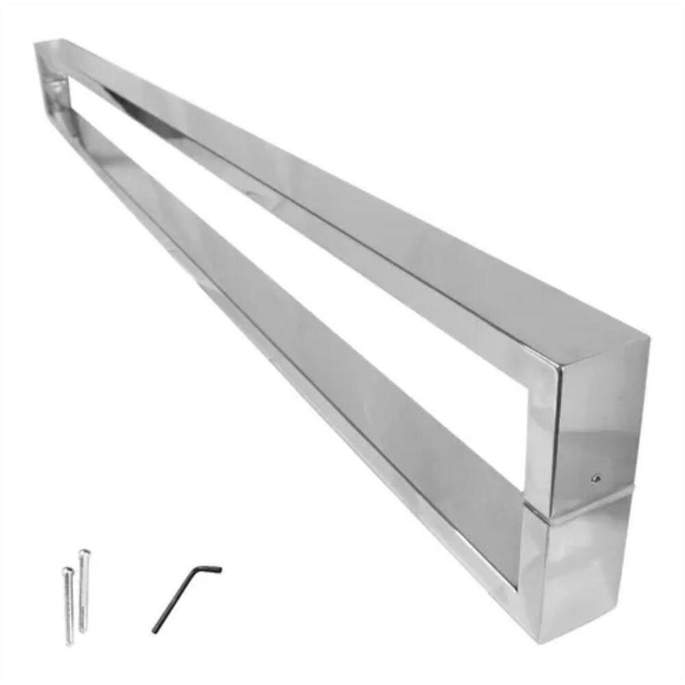 Puxador Tipo C Inox Polido 40X20 - 400Mm