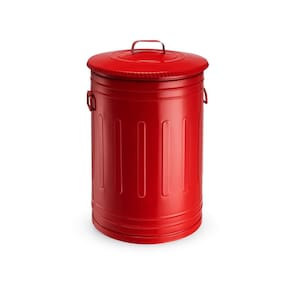 Lixeira 30 litros vermelha lata de lixo americana vermelha