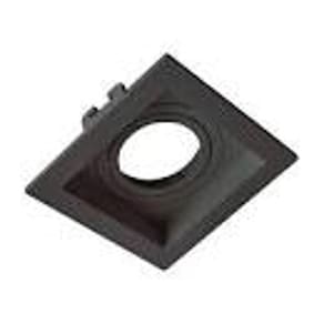 Spot recuado de embutir pix quadrado mr16 direcionável preto