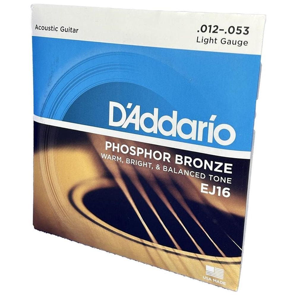Encordoamento Violão Aço 12-53 Daddario Phosphor Bronze Ej16