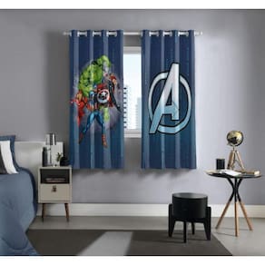 Cortina Corta Luz 2,60 X 1,70 Avengers Bella Janela