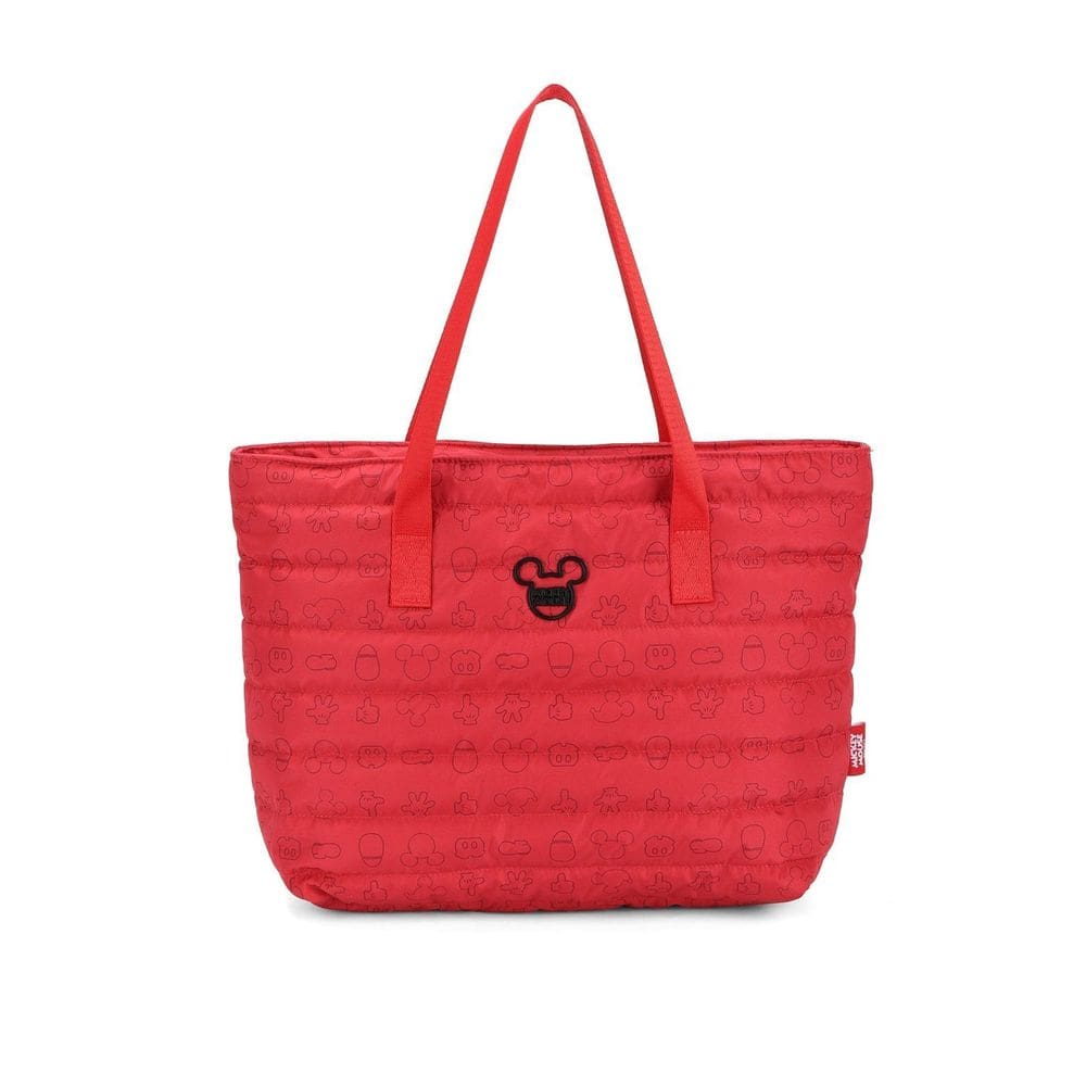 Bolsa Tote Feminina Mickey Mouse Puffer Bmk78649 Vermelho