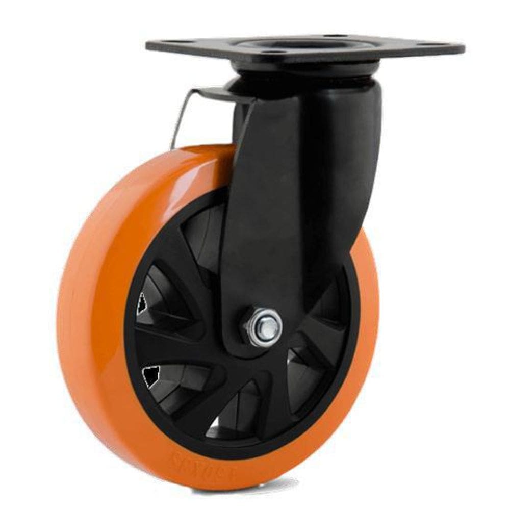 Rodizio gir 6pol. com placa sem freio rol.