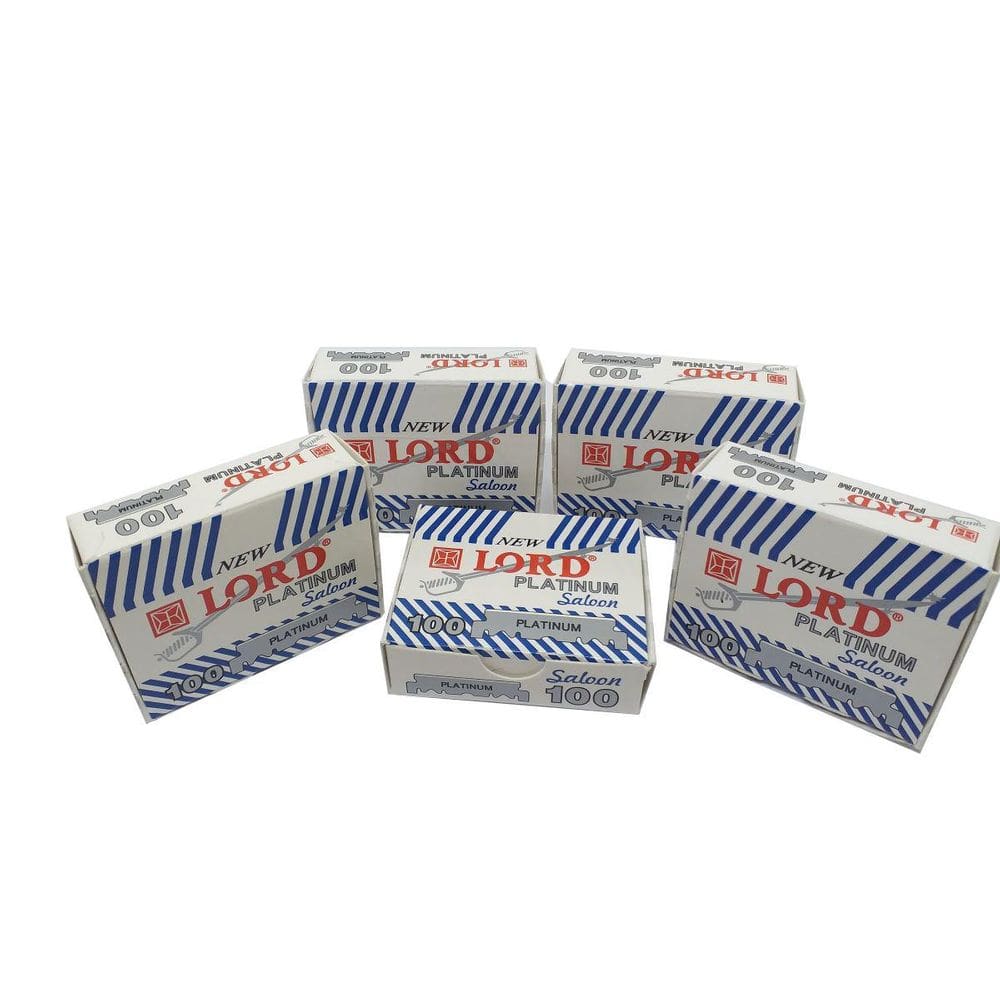 Kit 500 lâminas de barbear new lord - meia laminas - jc-022