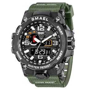 Relógio Masculino Smael AnaDigi 1545D Verde e Preto