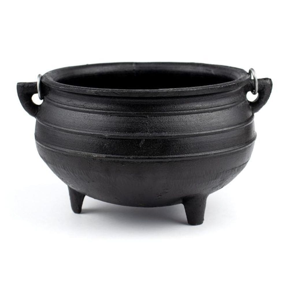 Caldeirão Wicca Da Bruxa De Ferro Tripé Alça N.4 1,6 Litros