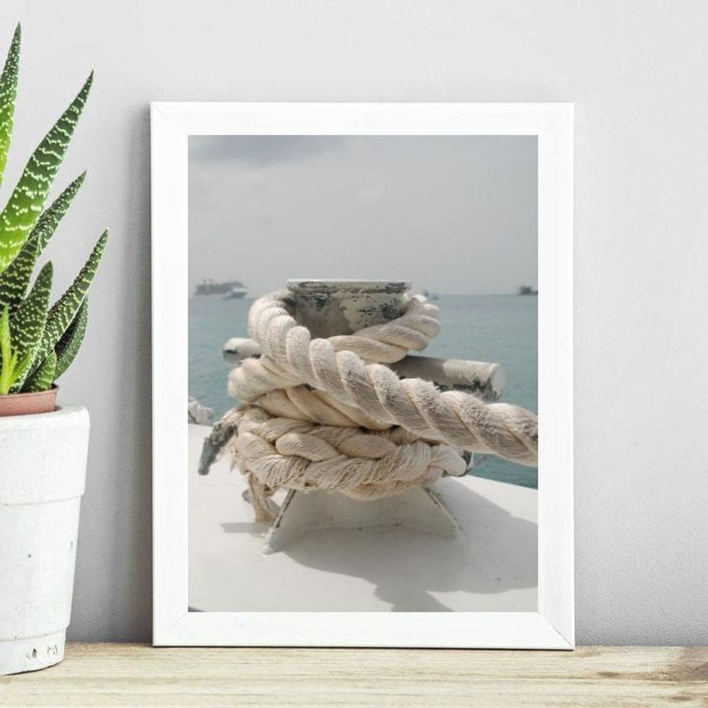 Quadro Coleção Praia Soft - Corda Marina 33X24Cm