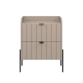 mes de canto lateral cabeceira moriah 45cm para cama com gavetas 100%mdf corrediças telescopica conect