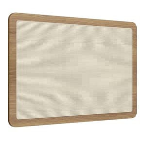 Cabeceira Painel Solteiro Oslo Artesano 90 cm (largura) MDP Hanover e Tela Sintética (Palhinha) Bege
