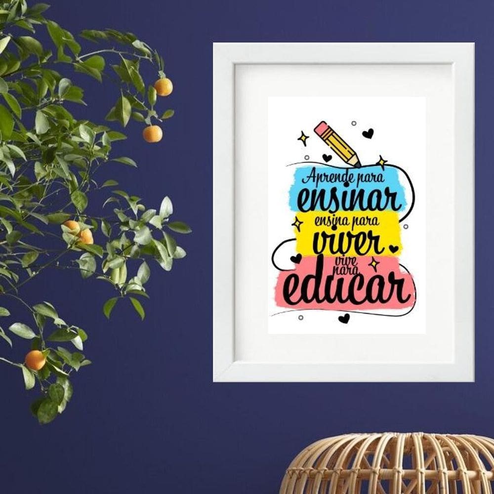 Quadro Homenagem Professores - 60X48Cm