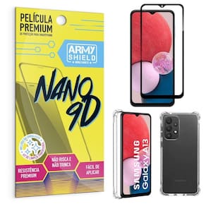 Kit capinha samsung a13 4g + película premium nano 9d