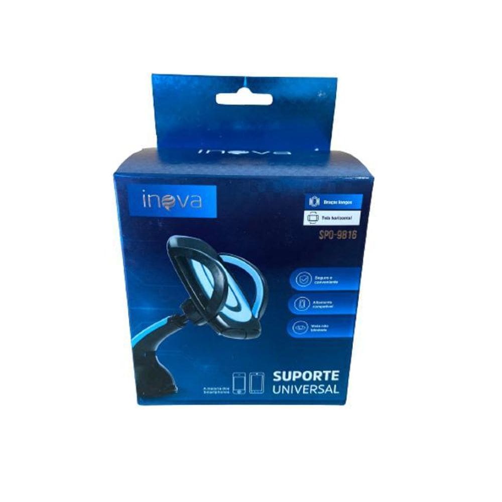 Suporte para celular carro universal 360º regulável ventosa